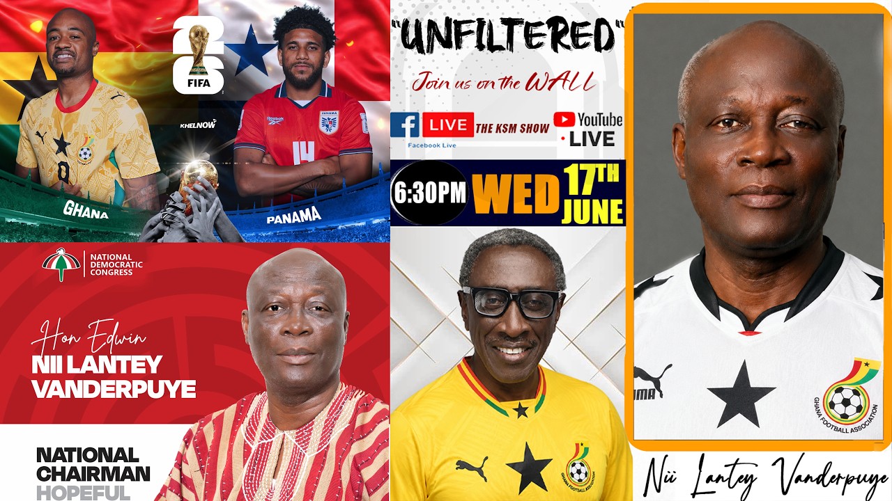 Black Stars will defeat Panama 2-1 🔥 I will be the NDC Chairman come Dec 2026 - Nii Lante Vanderpuye cover art