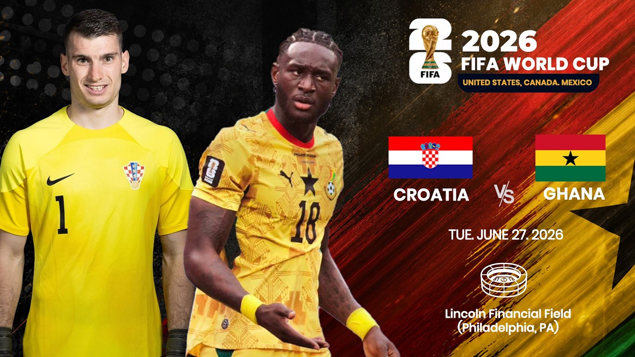 LIVE-STREAMING: CROATIA VS GHANA (2026 FIFA WORLD CUP) cover art