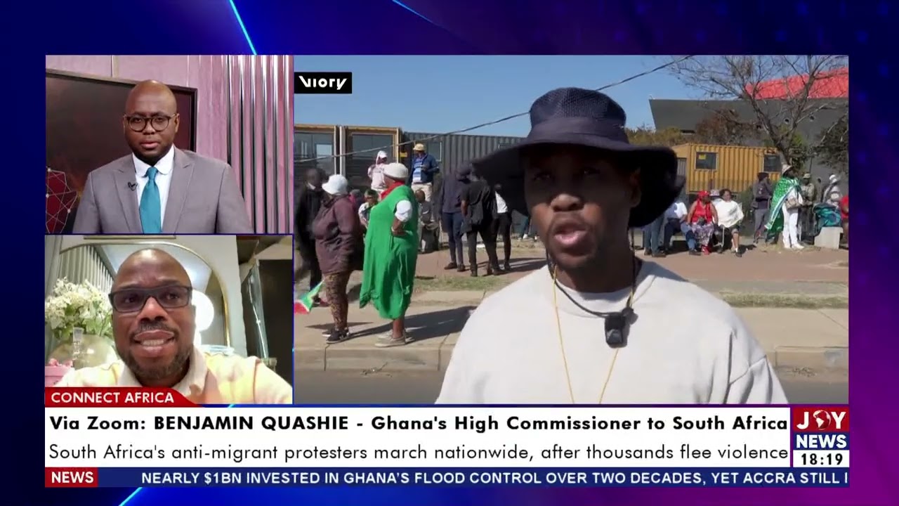 South Africa's anti-migrant protesters march nationwide, after thousands flee violence|ConnectAfrica cover art