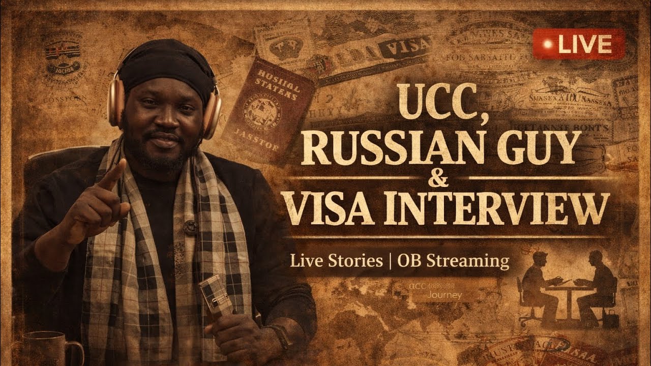 #4 IRL STREAM - UCC, Vladimir Cumwitme and Visa Interview - OB AMPONSAH. cover art