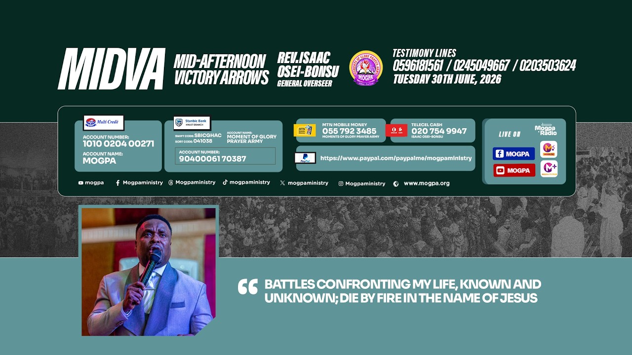 OVERCOMING KNOWN AND UNKNOWN BATTLES OF LIFE || MIDVA WITH REV O B || 30 - 06 - 2026 cover art
