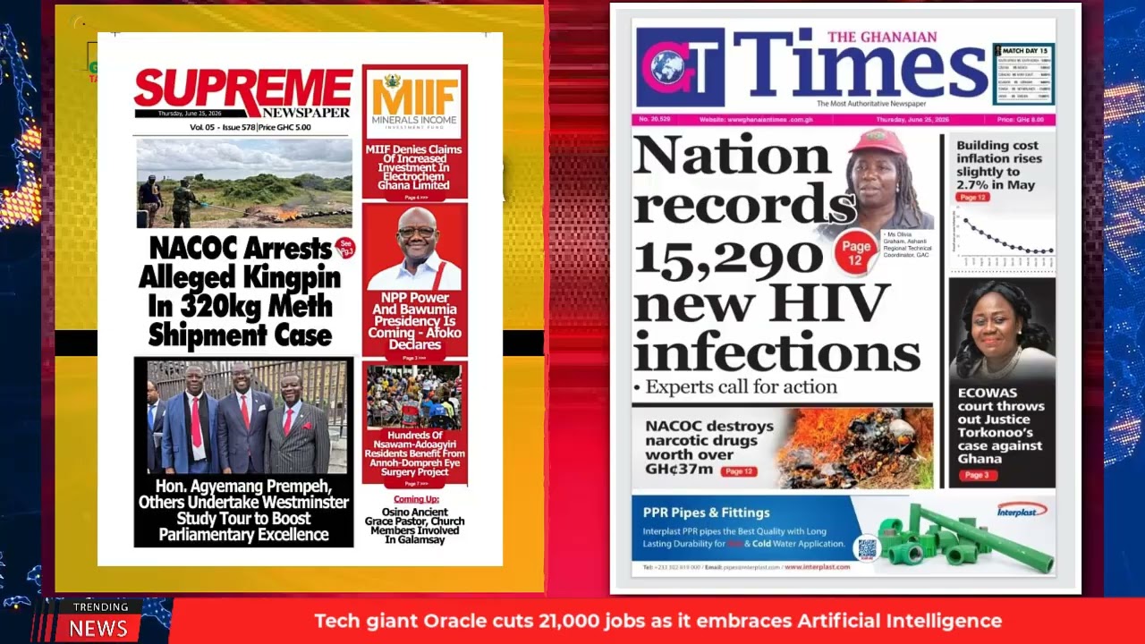 Nation records 15, 290 new HIV infections | 25 June 2026 cover art