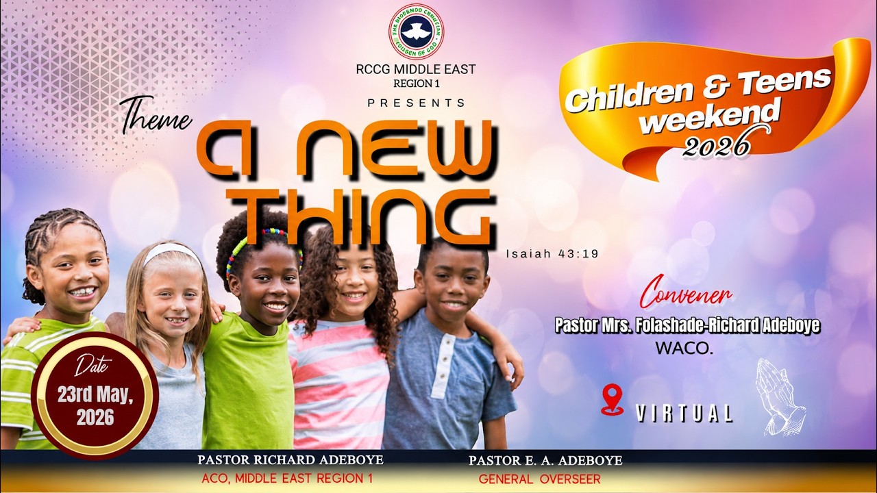 RCCG Middle East 1, TEENS AND CHILDREN WEEKEND 2026 cover art