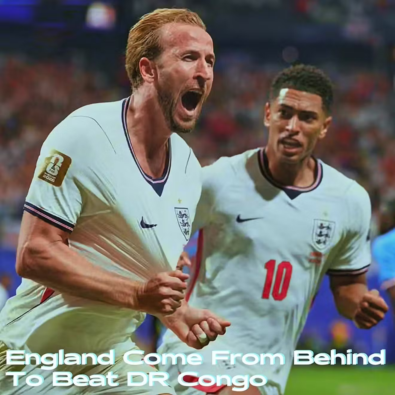 England Come From Behind To Beat DR Congo cover art