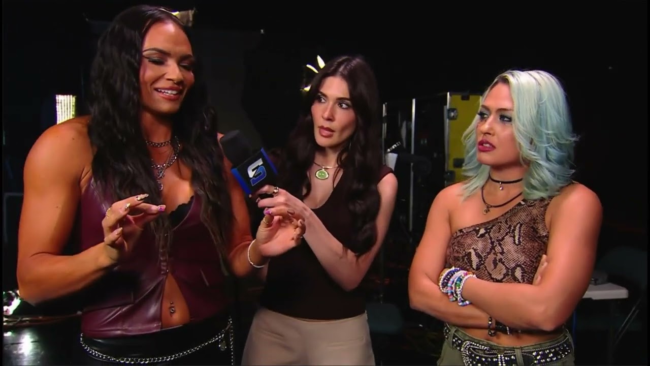 Giulia, Kiana James & Blake Monroe Backstage: Smackdown July 3 2026