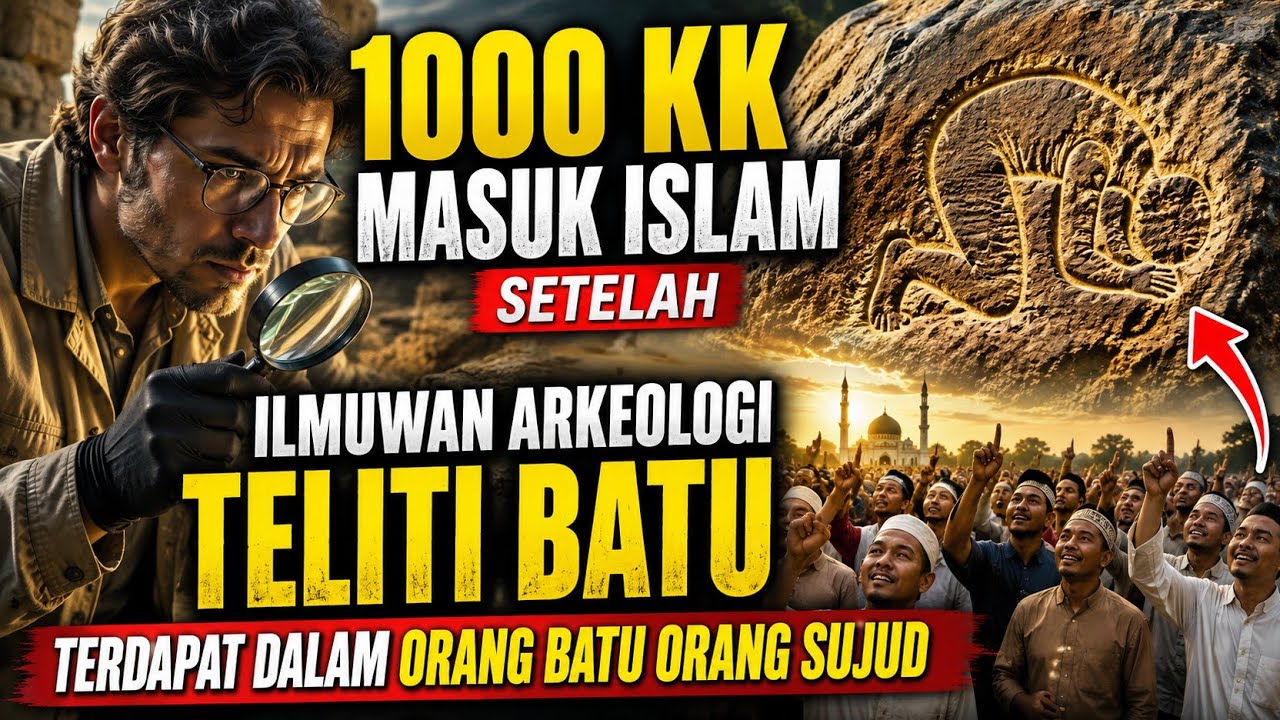 1000KK TIDAK BERTUHAN MASUK ISLAM SETELAH ILMUAN ARKEOLOGI INI DAPATKAN ORANG SUJUD DALAM BATU  cover art