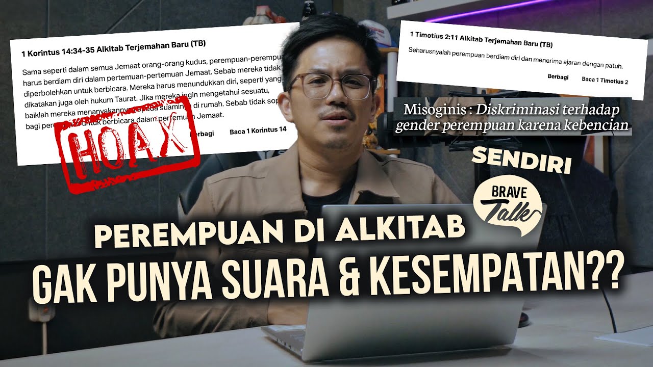 ALKITAB MISOGINIS! PEREMPUAN GAK PERNAH DIANGGAP DAN DIHARGAI?? - Di BraveTalk Sendiri cover art