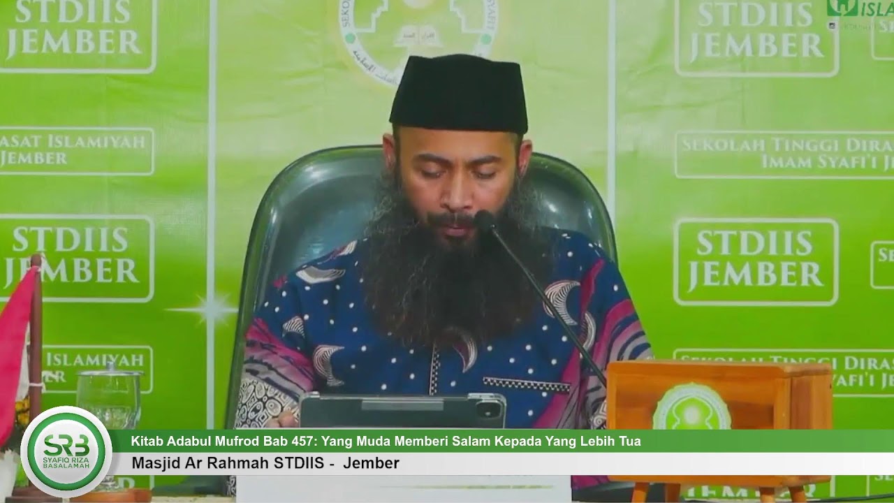 Adabul Mufrad Bab 457: Yang Muda Memberi Salam Kpd yg Lebih Tua - Ustadz Dr Syafiq Riza Basalamah MA cover art