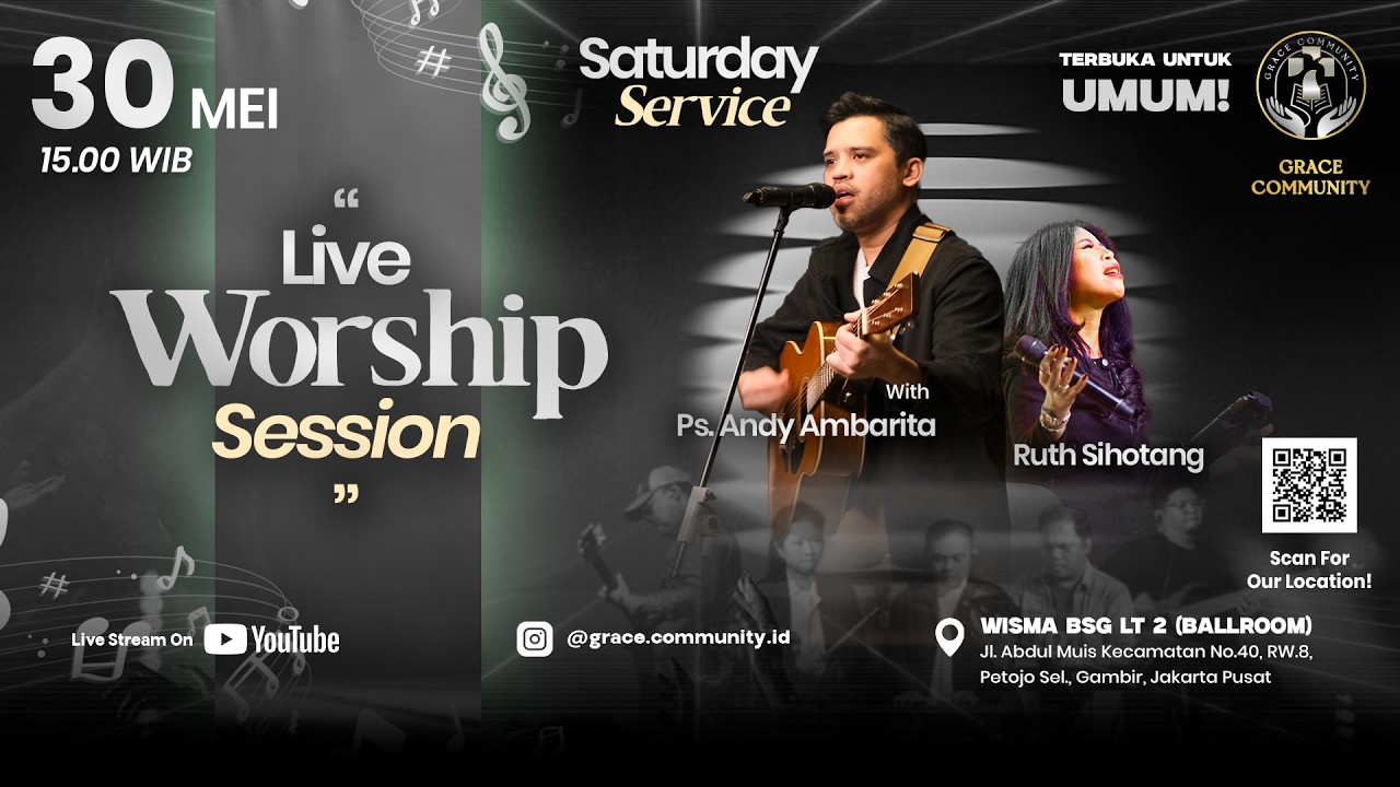 LIVESTREAMING🔴 "LIVE WORSHIP SESSION" - With Ps. Andy Ambarita & Ruth Sihotang - 30 Mei 2026 cover art