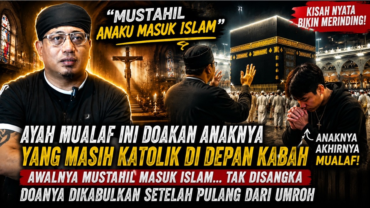 Subhanallah Kisah Nyata! Doa Seorang Ayah di Depan Ka'bah Mengubah Hati Anaknya yang Katolik cover art
