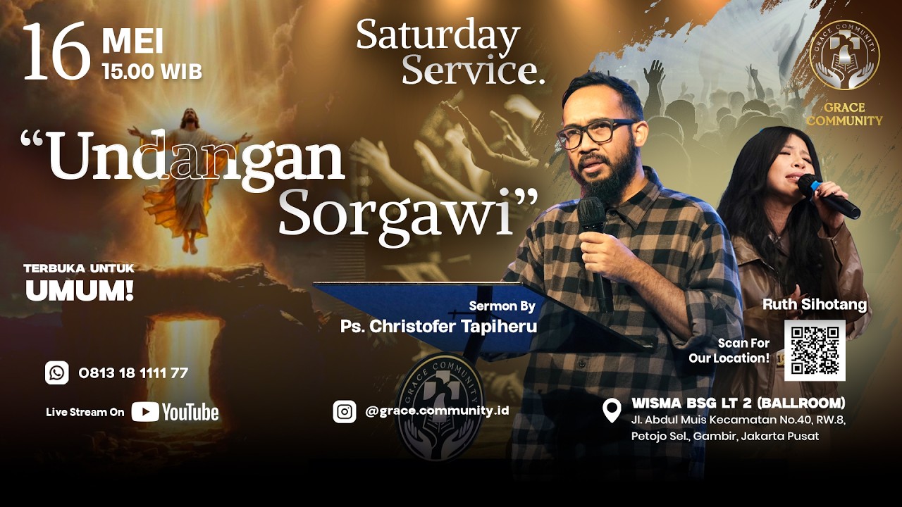 LIVESTREAMING🔴 "UNDANGAN SORGAWI" - Ps. Christofer Tapiheru - 16 Mei 2026 cover art