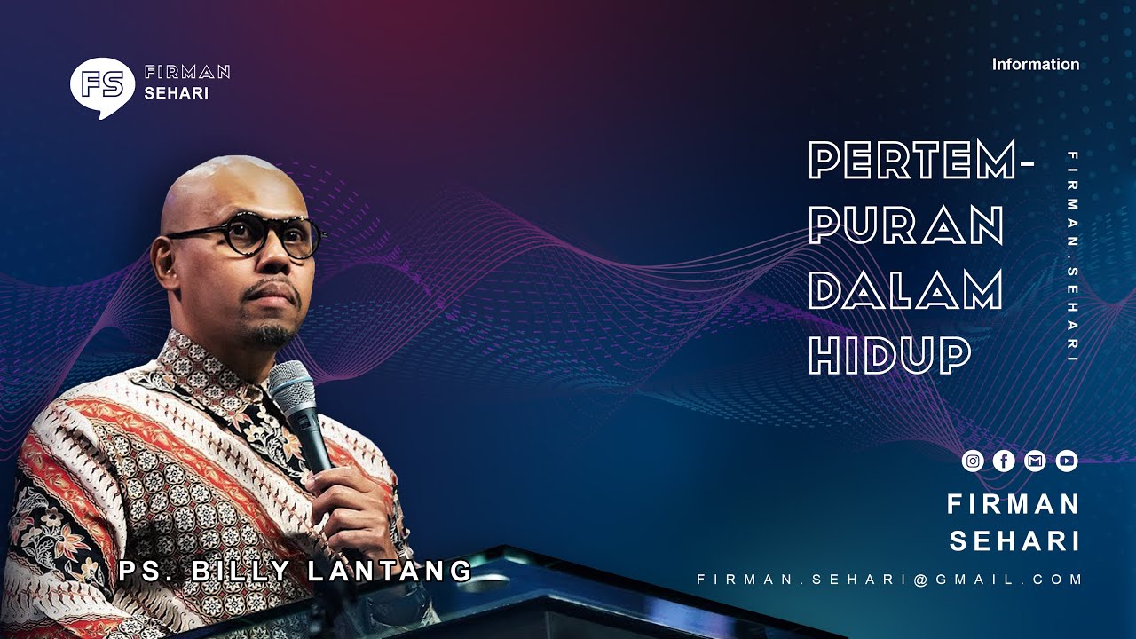 PERTEMPURAN DALAM HIDUP - PS. BILLY LANTANG - Firman Sehari cover art