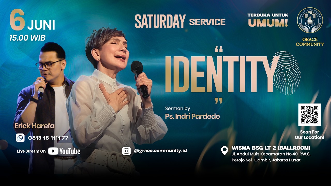 LIVESTREAMING🔴 "IDENTITY" - Ps. Indri Pardede - 6 Juni 2026 cover art