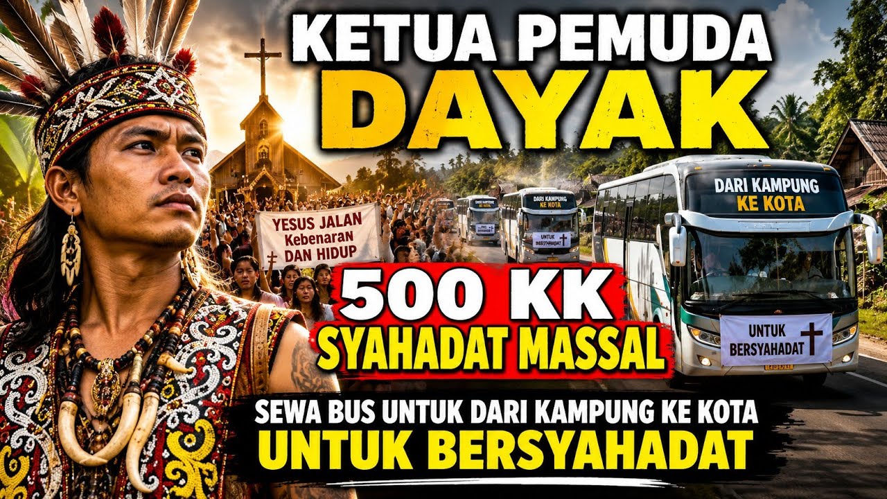 500 KK SYAHADAT MASSAL KOH DONDY TAN DICEGAT ORANG TIDAK DIKENAL PEMUDA DAYAK INI JADI TAMENG  cover art