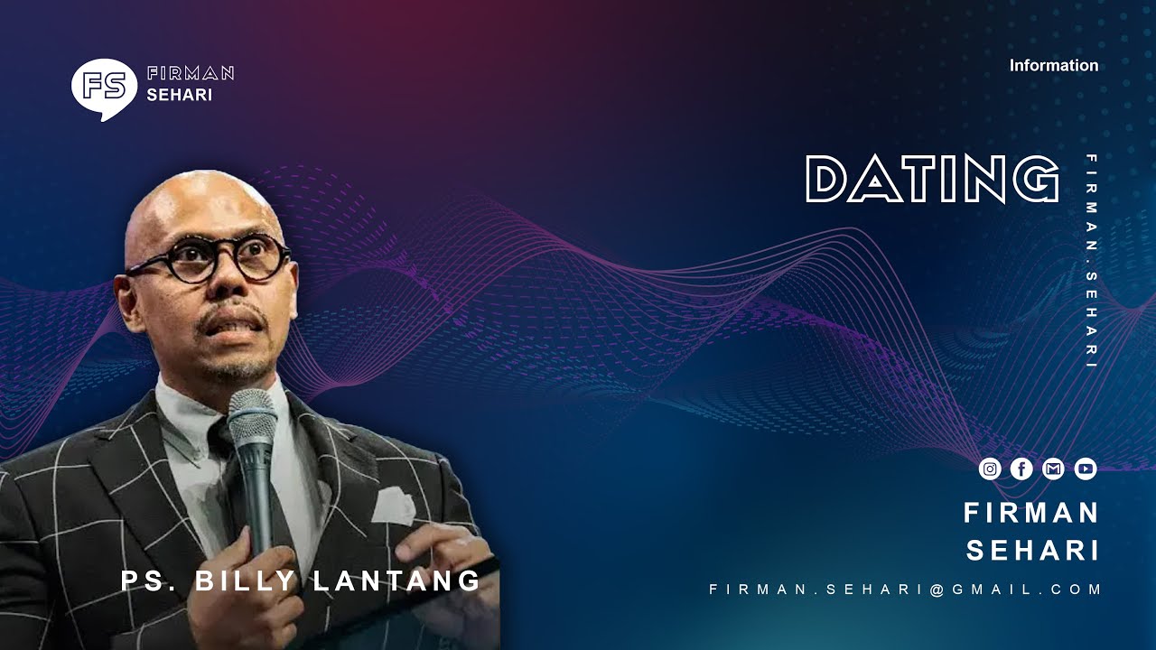 DATING - PS. BILLY LANTANG - Firman Sehari cover art