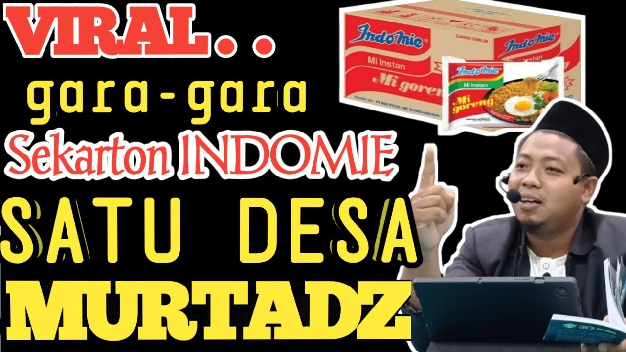 viral, hanya karena sekarton indomie 1 desa Murtadz karena ini "Ustadz Muhammad Ridwan" cover art