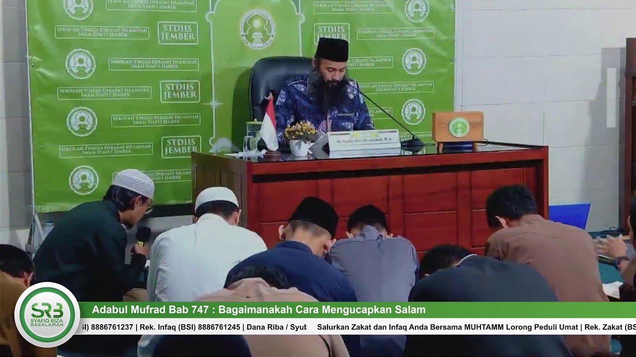 Adabul Mufrad Bab 747 : Bagaimanakah Cara Mengucapkan Salam - Ustadz DR Syafiq Riza Basalamah MA cover art