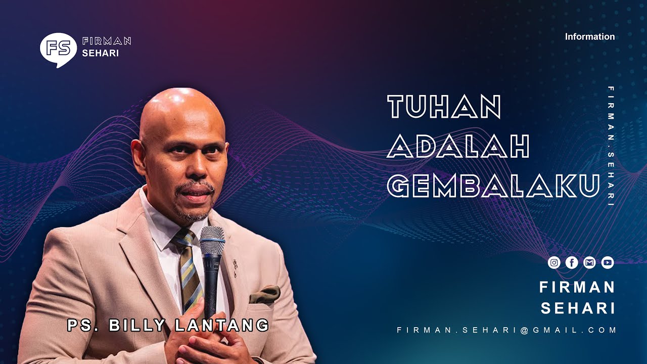 TUHAN ADALAH GEMBALAKU - PS. BILLY LANTANG - Firman Sehari cover art