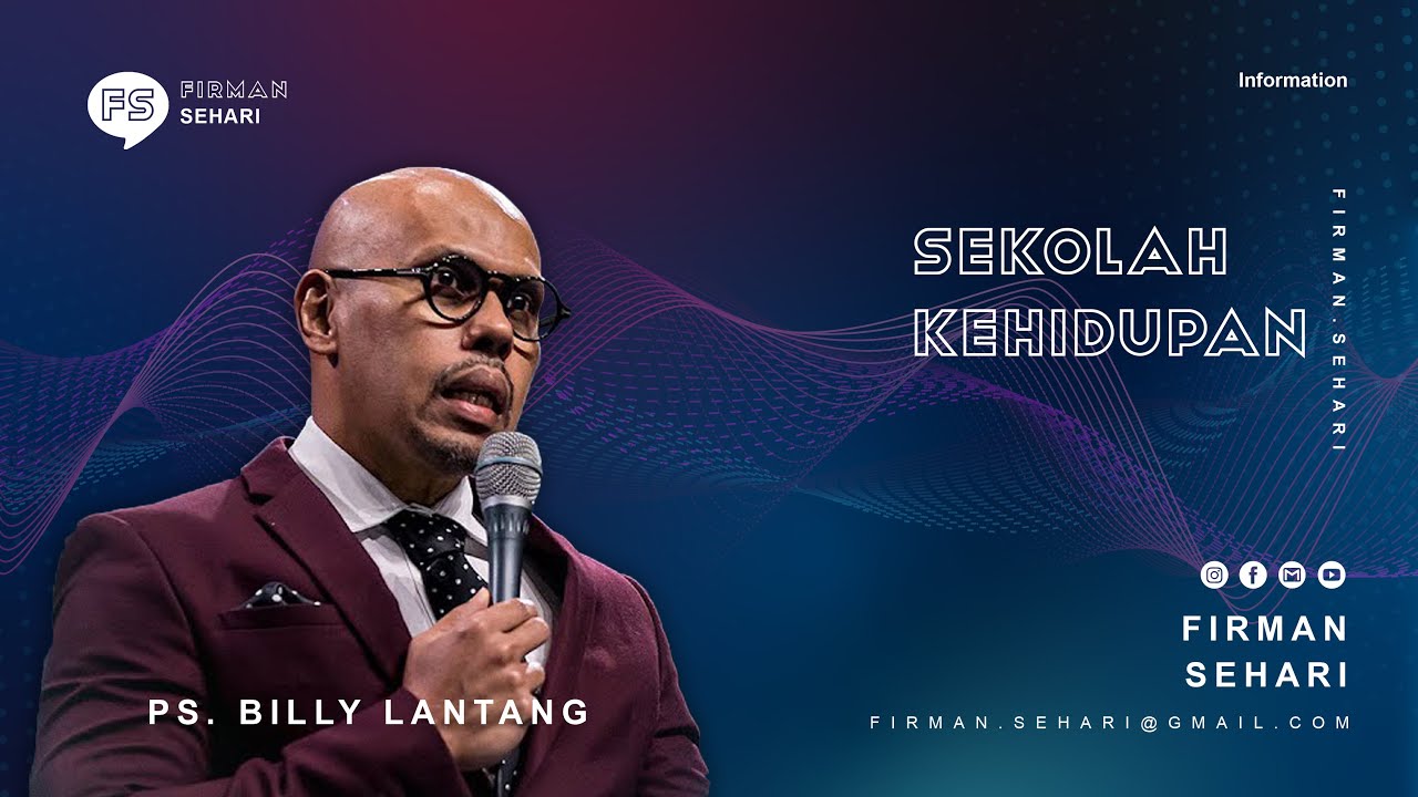 SEKOLAH KEHIDUPAN - PS. BILLY LANTANG - Firman Sehari cover art