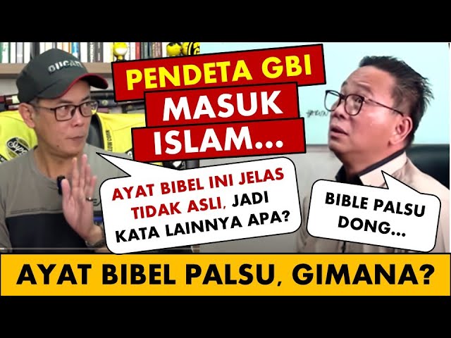 🔴 Eks Pendeta GBI tak berkutik ditanya Dondy Tan | Bukti Bibel Kristen Palsu cover art