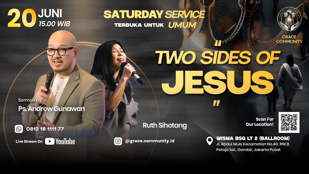 LIVESTREAMING🔴 "TWO SIDES OF JESUS" - Ps. Andrew Gunawan - 20 Juni 2026 cover art