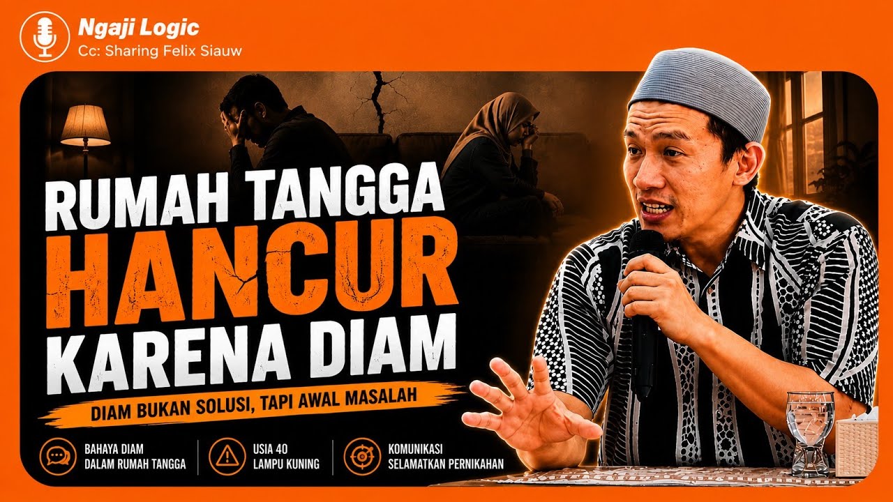 Stop Diam! Cara Menyelamatkan Rumah Tangga Sebelum Terlambat #felixsiauw #yntv #yukngaji cover art