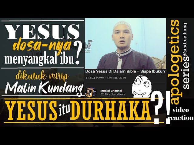 Dosa Yesus Menyangkal Ibunya? Hadist Nabi Bagaimana? | Menjawab Argumen Mualaf Channel cover art