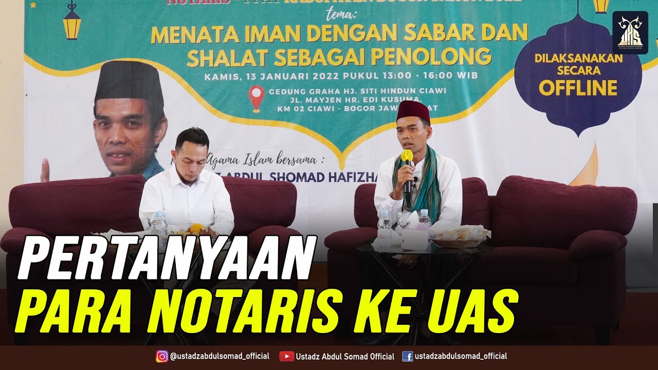 TANYA JAWAB UAS BERSAMA PARA NOTARIS | Kajian bersama Ikatan Notaris Indonesia, Ciawi, 13.1.2022 cover art