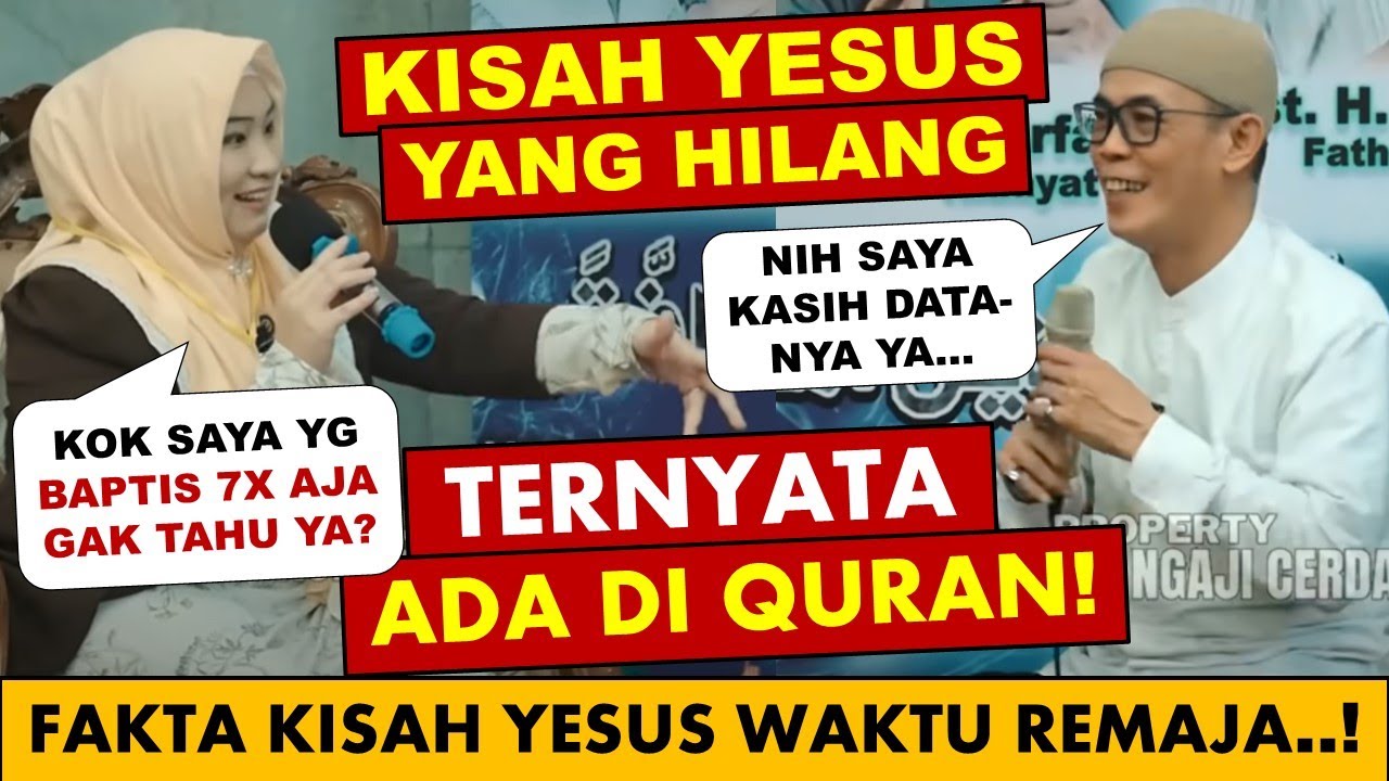 🔴 Wow! Kisah Remaja Yesus yg Hilang ada di Quran.. Dondy Tan buka Data, kita buka Fakta! cover art