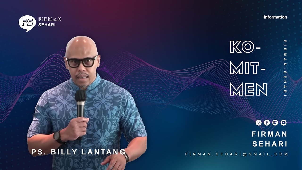 KOMITMEN - PS. BILLY LANTANG - Firman Sehari cover art