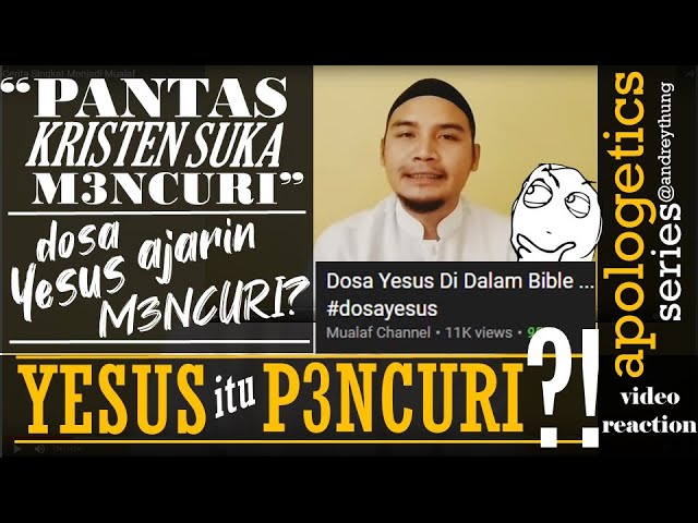 Dosa Yesus Mencuri Keledai? Umat Kristen juga Pencuri? | Menjawab Mualaf Channel cover art