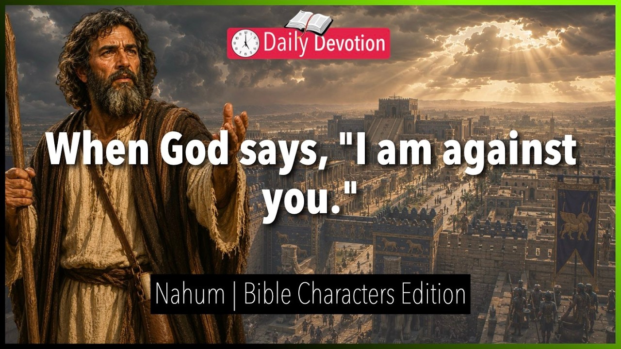 June 26: When God says, "I am against you." - Nahum - Nahum 2 - 365 Daily Devotions cover art