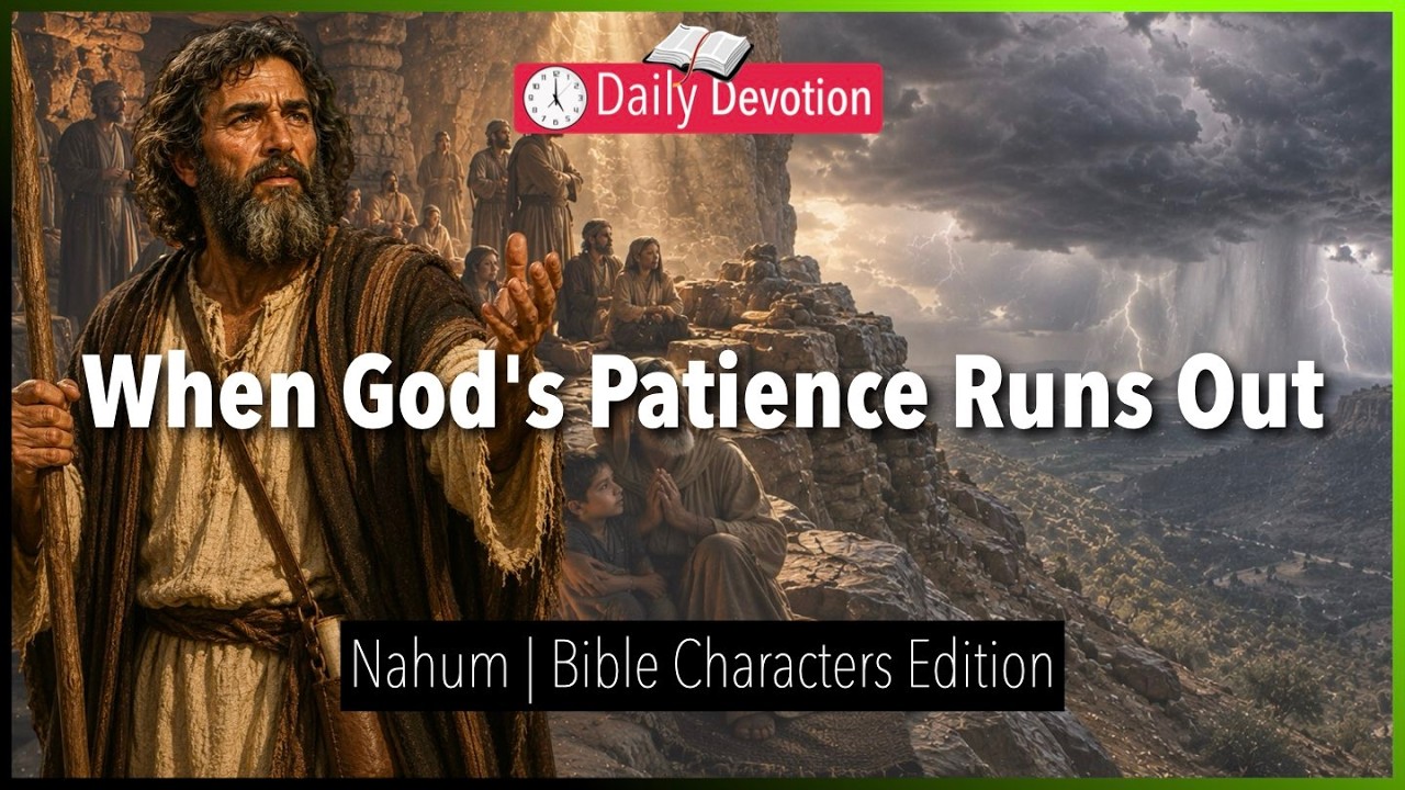 June 25: When God's Patience Runs Out - Nahum - Nahum 1 - 365 Daily Devotions cover art