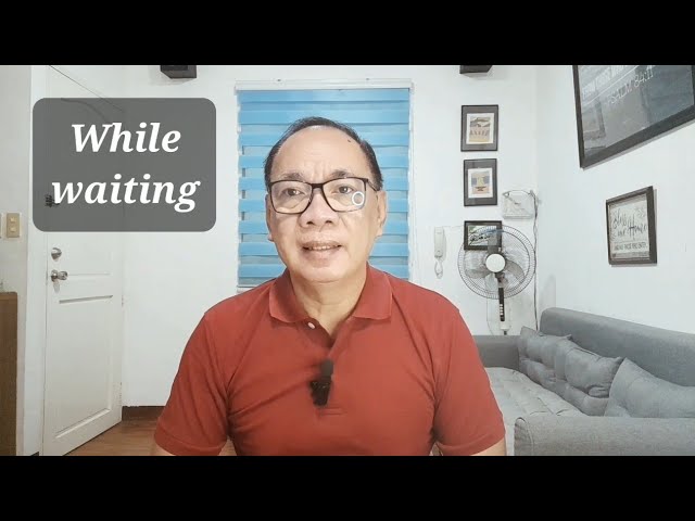 Daily Devotions in Tagalog: While Waiting cover art