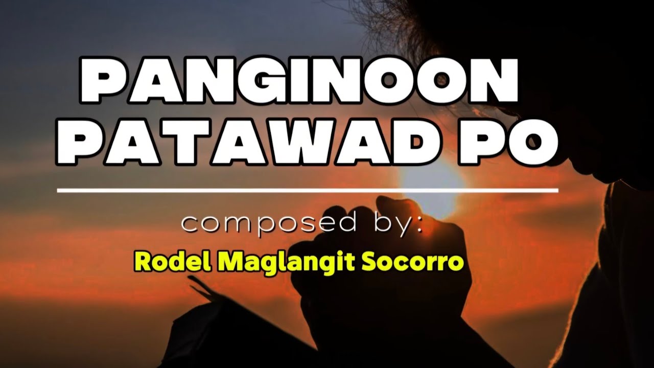 PANGINOON PATAWAD PO Composed by Rodel M. Socorro cover art