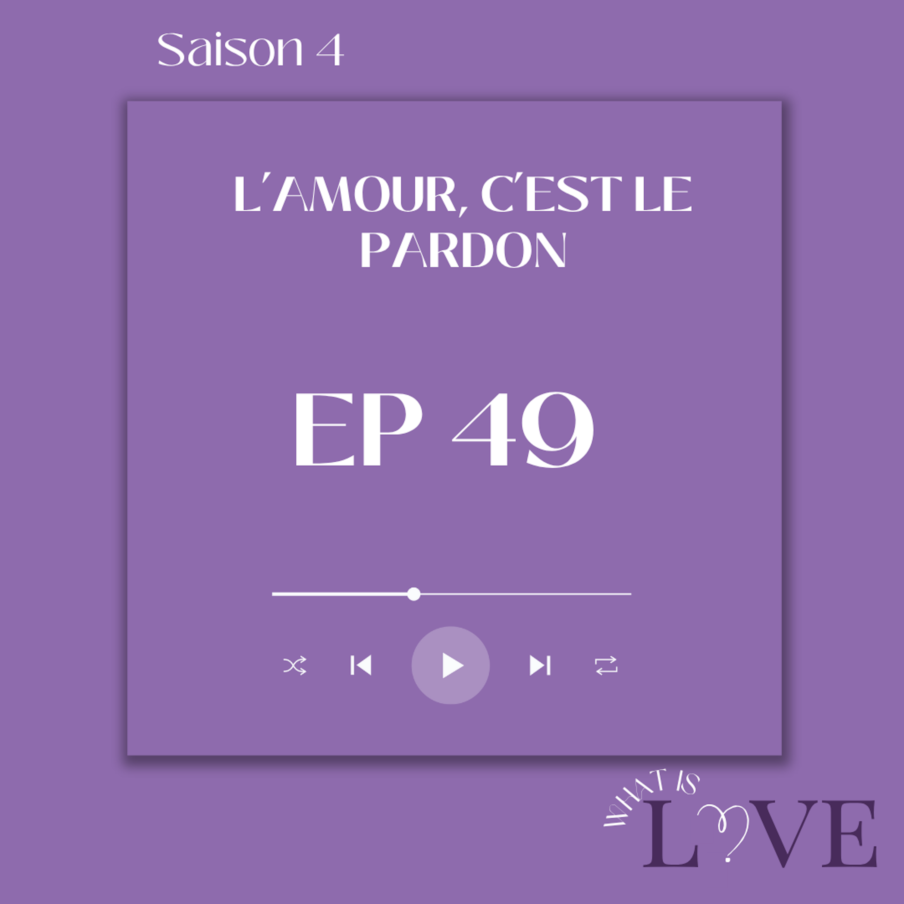 L'amour, c'est le pardon