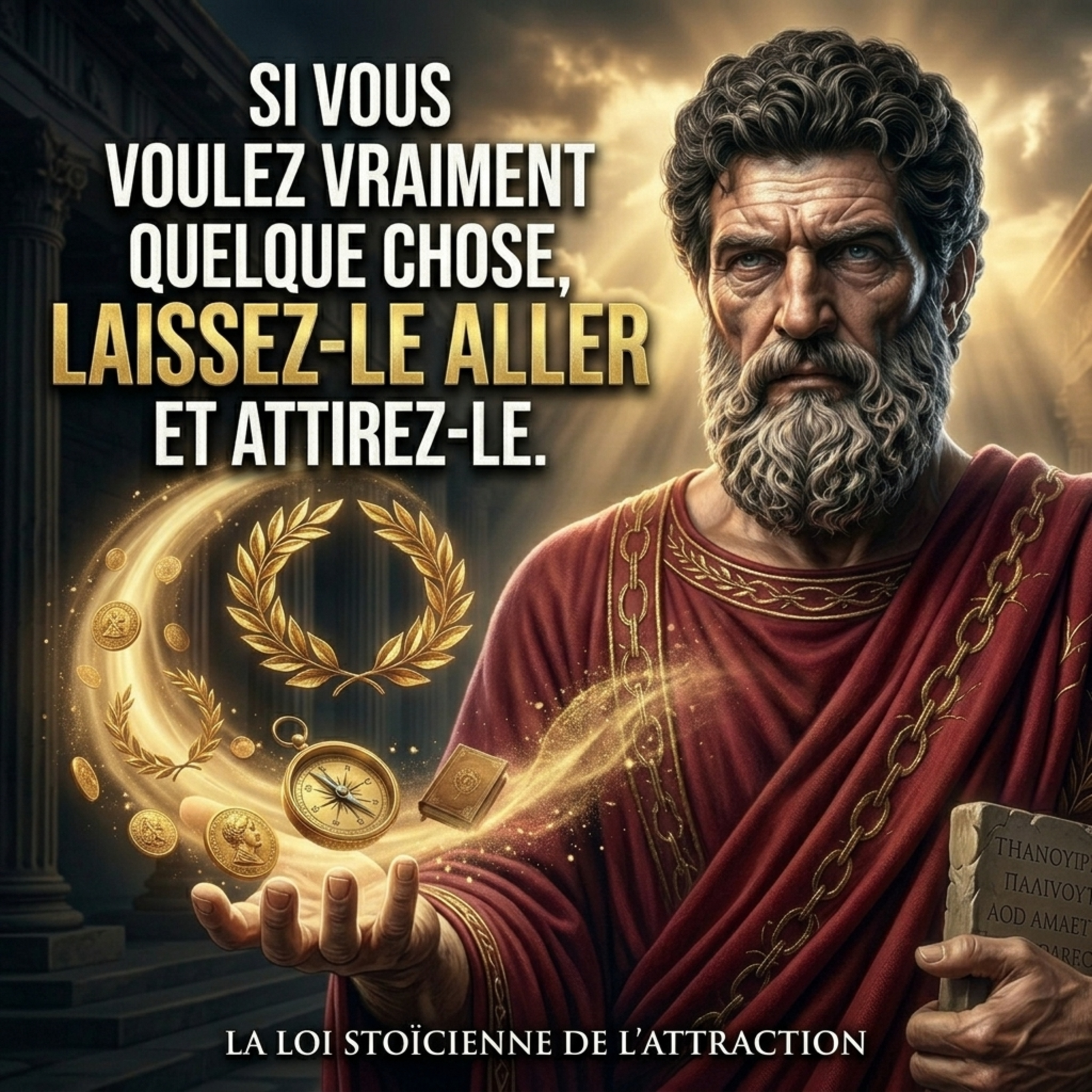SI TU VEUX VRAIMENT QUELQUE CHOSE, LAISSE-LE PARTIR ET ATTIRE-LE _ LOI STOÏCIENNE DE L'ATTRACTION cover art
