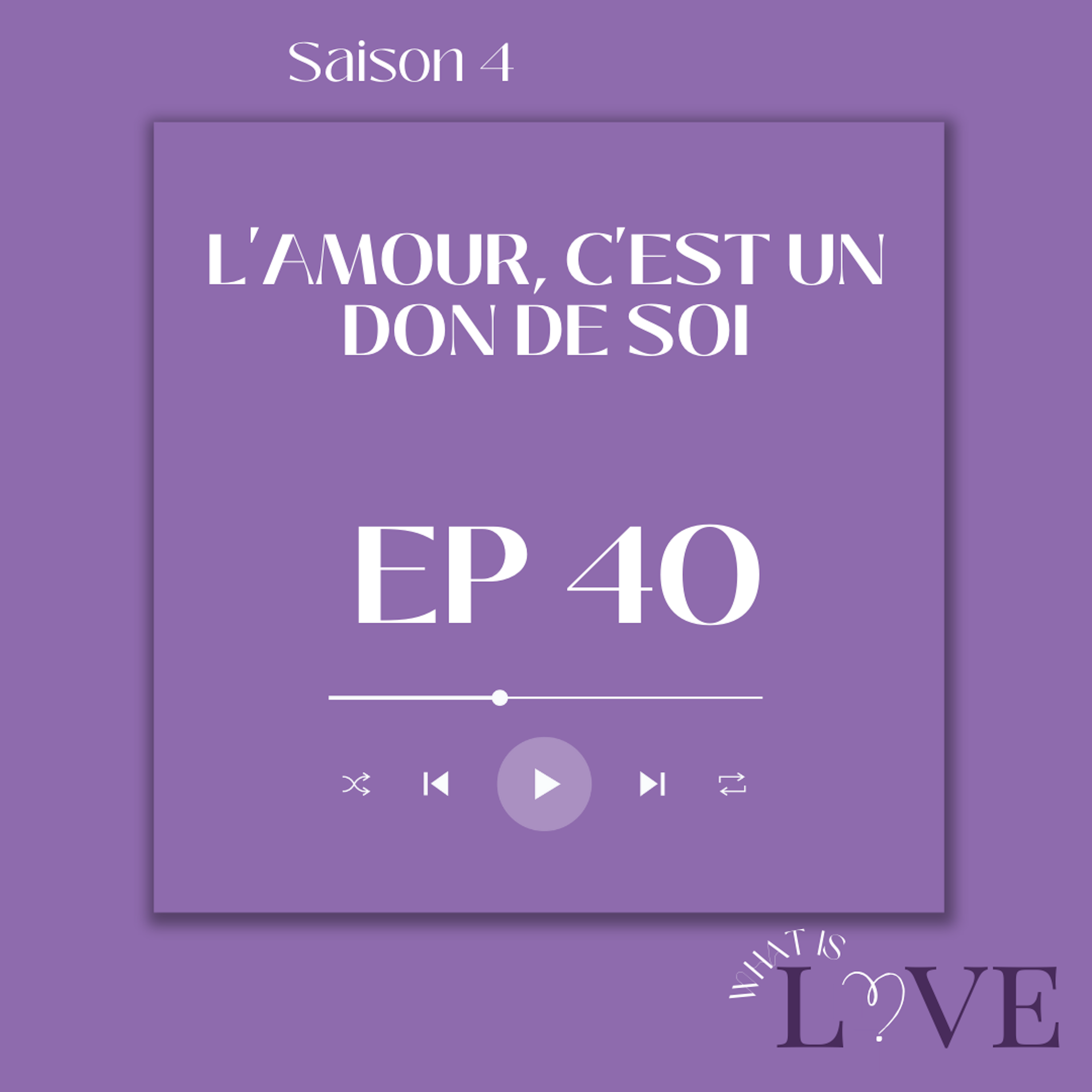 L'amour, c'est le don de soi
