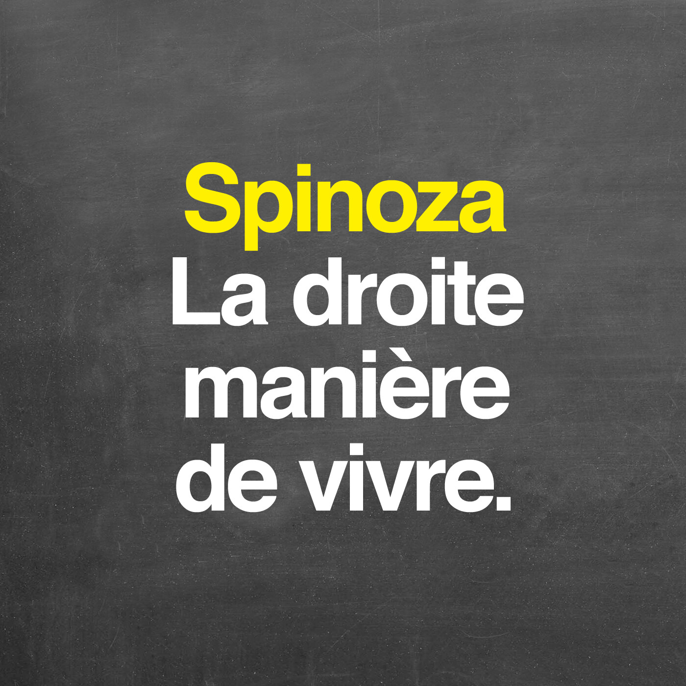 Rediffusion — Spinoza : la droite manière de vivre cover art
