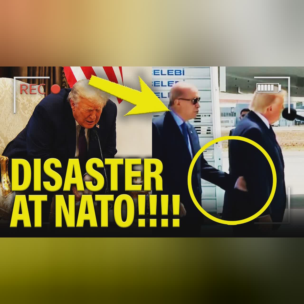 Trump has DISASTER ARRIVAL at NATO SUMMIT and FALLS APART!!! cover art