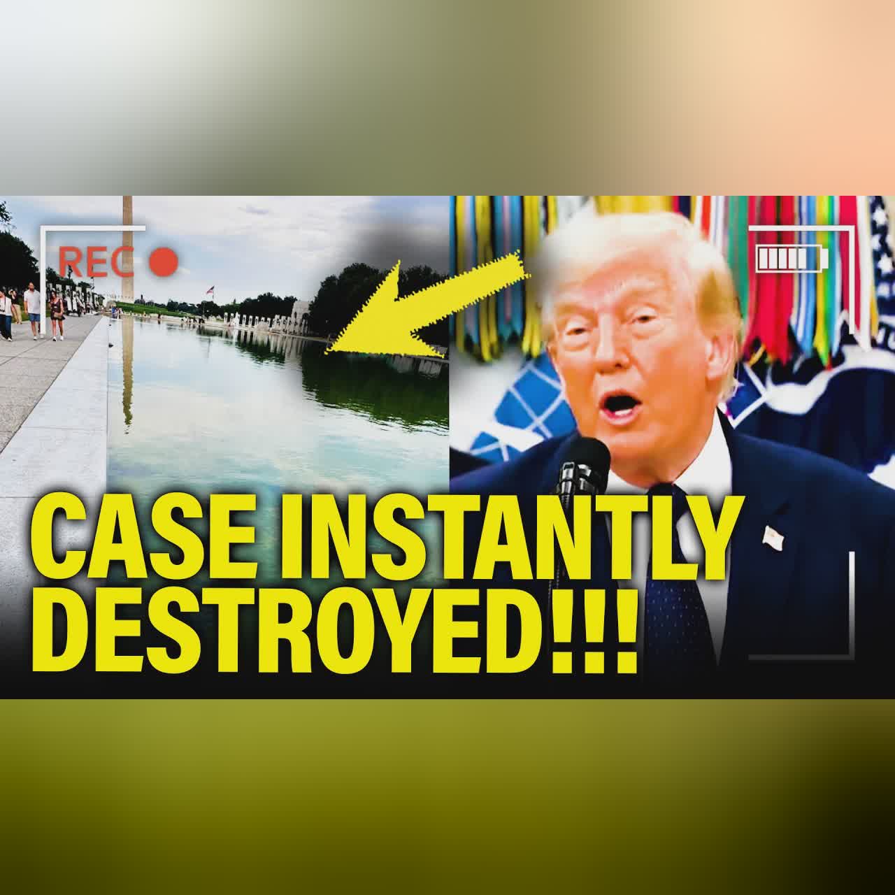 Trump BLOWS UP Reflecting Pool Case BEFORE IT STARTS!!! cover art