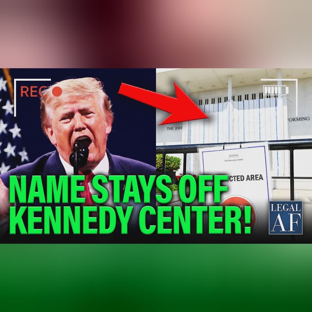 Trump UPSET as Appeals Court VOTES 3-0 to Keep His Name OFF of the Kennedy Center! cover art