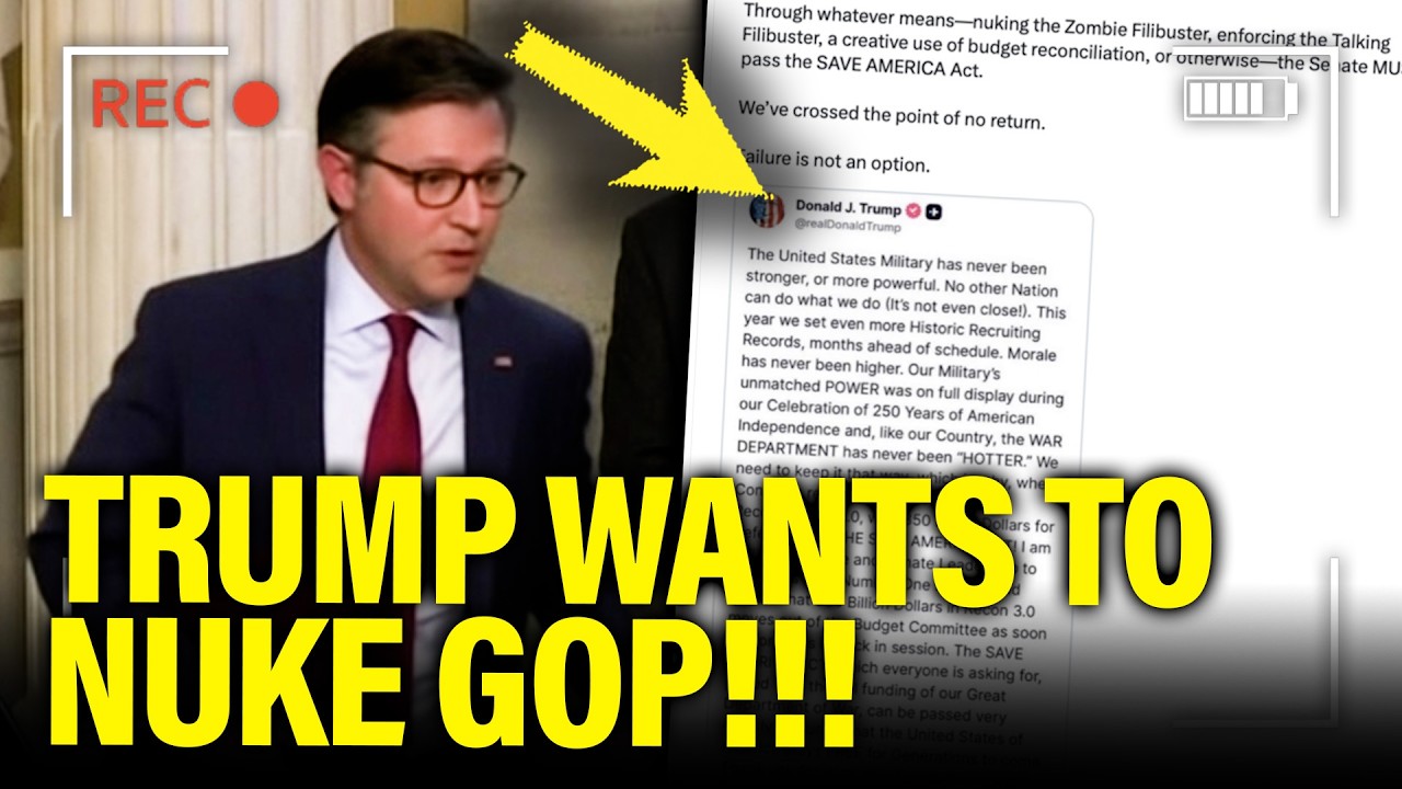 Trump Threatens to NUKE GOP as Congress DEFIES HIS ORDERS cover art