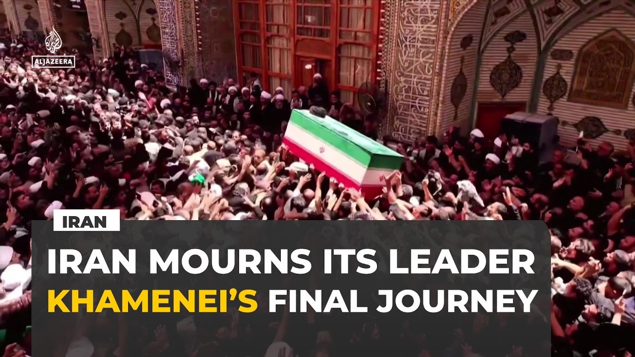 Ali Khamenei funeral: Iran bids farewell to longtime supreme leader cover art
