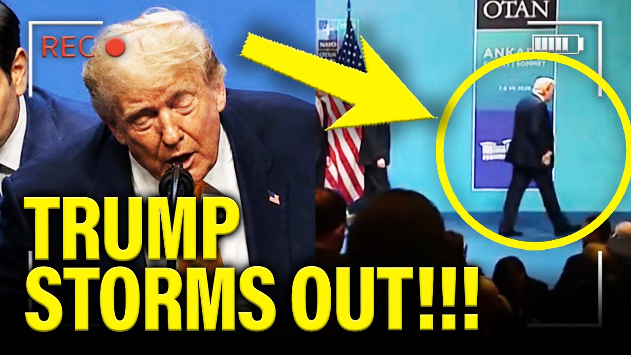 Trump STORMS OUT of Presser and FLEES NATO SUMMIT!! cover art