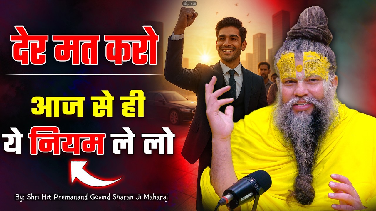देर मत करो, आज से ही ये नियम ले लो ! // 09-07-2026 // Shri Hit Premanand Ji Maharaj cover art