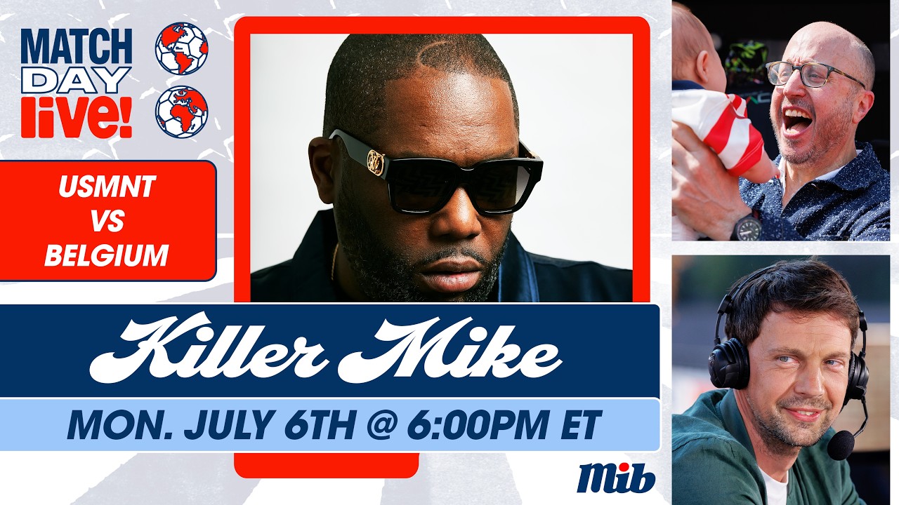 USMNT vs. Belgium LIVE Pre-Match Show w/ Killer Mike, USWNT legend Becky Sauerbrunn | Match Day Live cover art