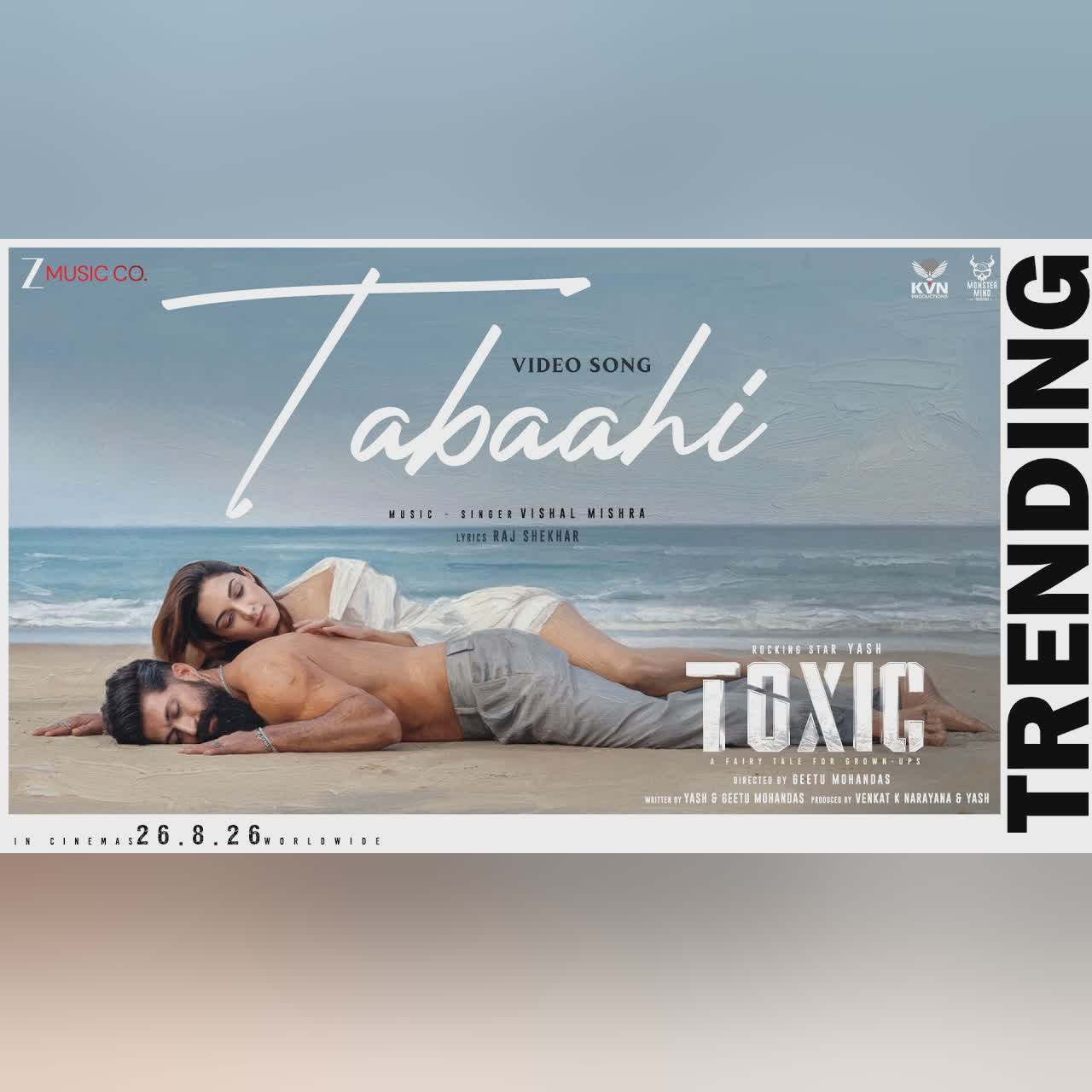 Tabaahi (From "Toxic - Kannada") cover art