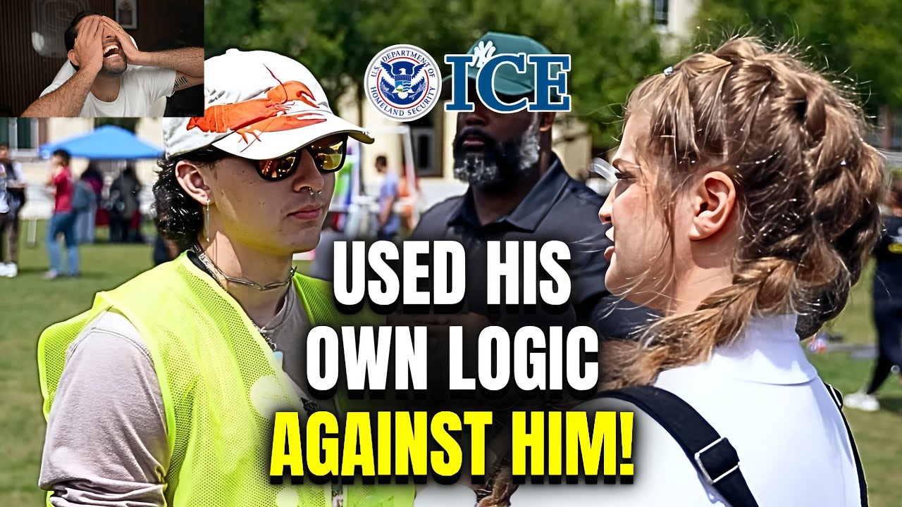 Liberal Calls To Abolish ICE, Then FREEZES When Conservative Asks Him This! cover art