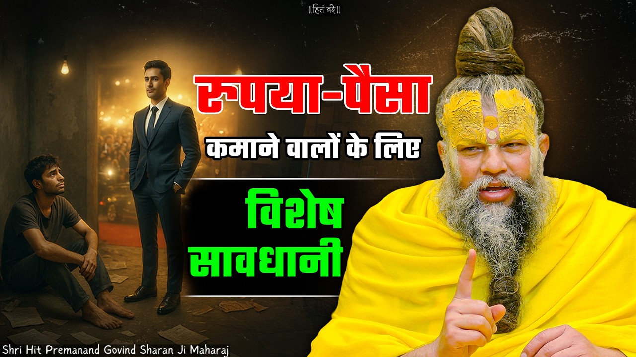 रपया-पैसा कमाने वालों के लिए विशेष सावधानी ! // 04-07-2026 // Shri Hit Premanand Ji Maharaj cover art